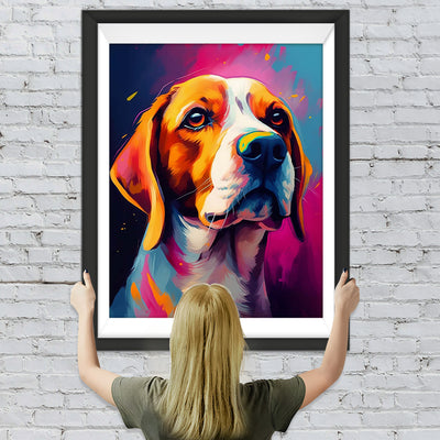 Beagle Porträt Diamond Painting