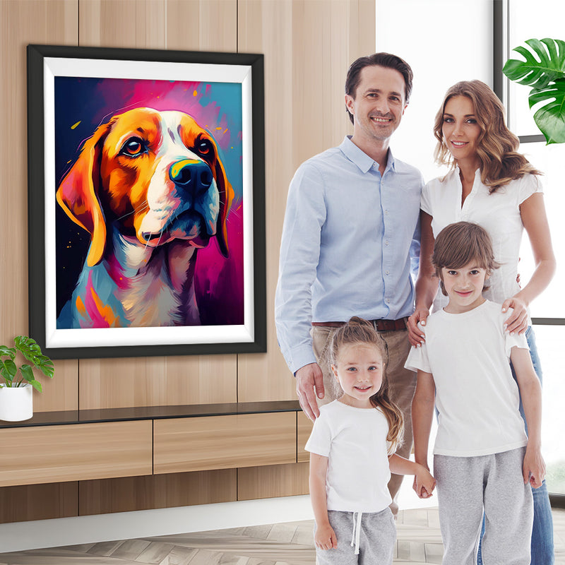 Beagle Porträt Diamond Painting