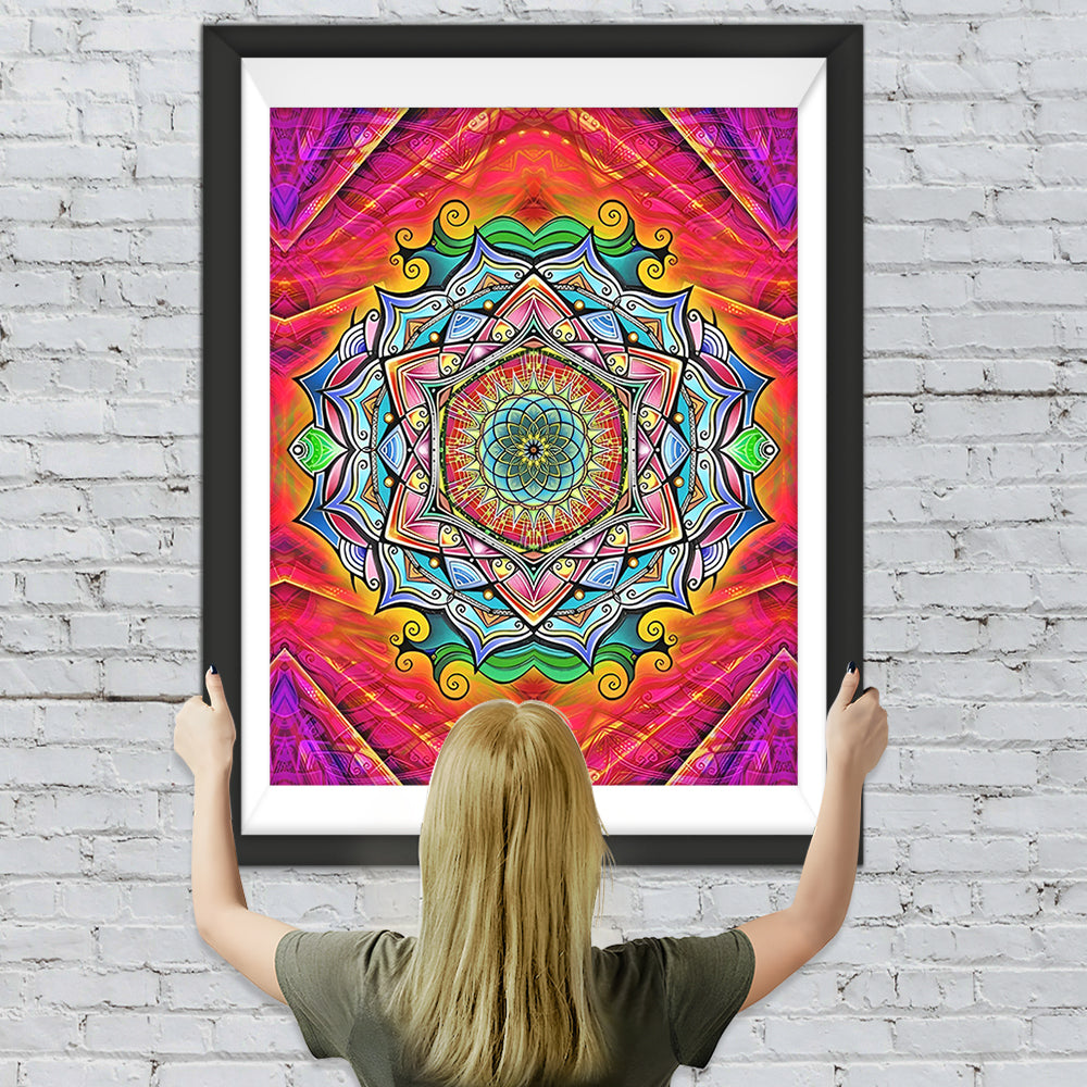 Begeistertes Mandala Diamond Painting