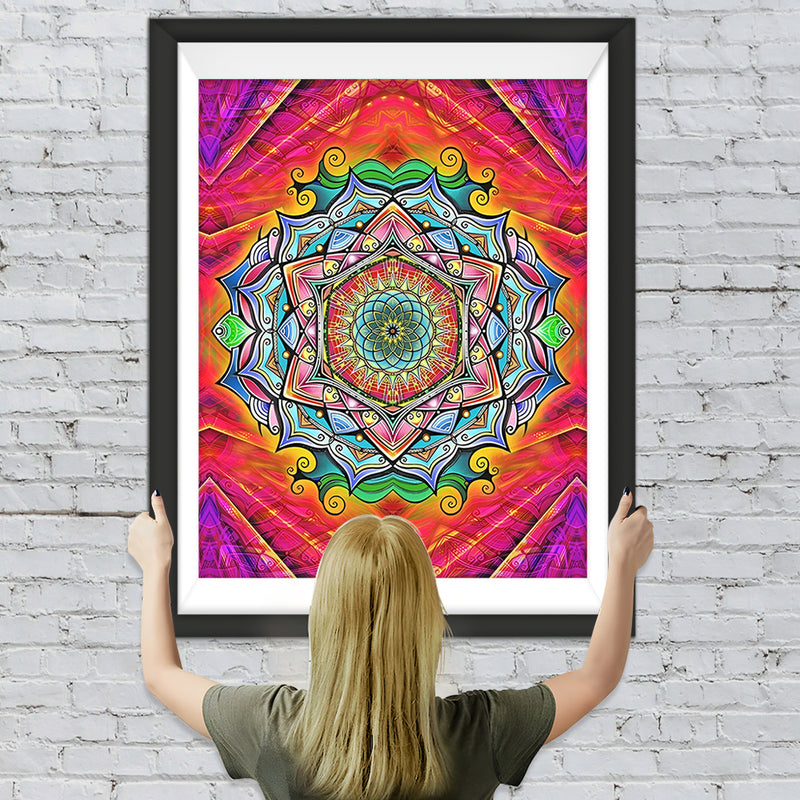 Begeistertes Mandala Diamond Painting