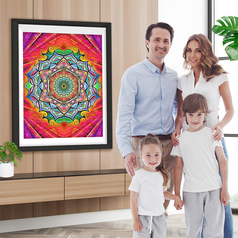 Begeistertes Mandala Diamond Painting