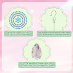 Beidseitig Diamond Painting Sonnenfänger Kristalle Hängedekoration - Blaue Schneeflocke