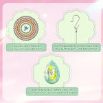 Beidseitig Diamond Painting Sonnenfänger Kristalle Hängedekoration - Blauer Kolibri