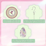 Beidseitig Diamond Painting Sonnenfänger Kristalle Hängedekoration - Fliegender Kolibri