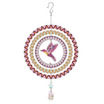 Beidseitig Diamond Painting Sonnenfänger Kristalle Hängedekoration - Fliegender Kolibri