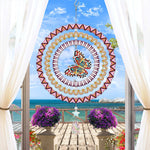 Beidseitig Diamond Painting Sonnenfänger Kristalle Hängedekoration - Fliegender Schmetterling