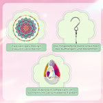 Beidseitig Diamond Painting Sonnenfänger Kristalle Hängedekoration - Lotus Mandala