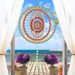 Beidseitig Diamond Painting Sonnenfänger Kristalle Hängedekoration - Prächtiges Mandala