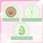 Beidseitig Diamond Painting Sonnenfänger Kristalle Hängedekoration - Prächtiges Mandala