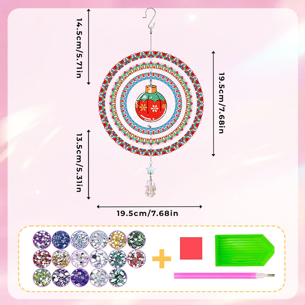 Beidseitig Diamond Painting Sonnenfänger Kristalle Hängedekoration - Weihnachtskugel
