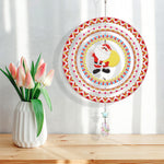 Beidseitig Diamond Painting Sonnenfänger Kristalle Hängedekoration - Weihnachtsmann