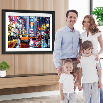 Belebte Stadtnacht Diamond Painting