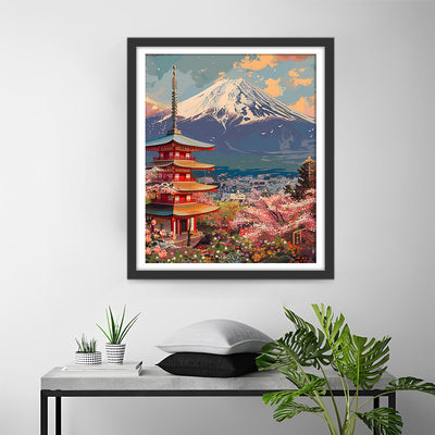 Berg Fuji, Japan Diamond Painting