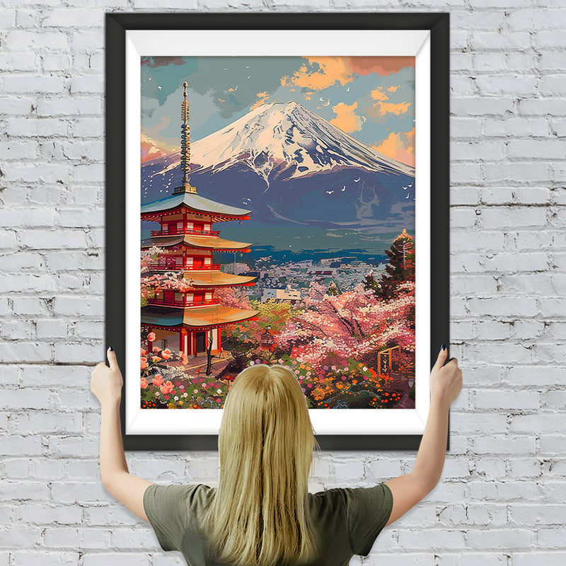 Berg Fuji, Japan Diamond Painting