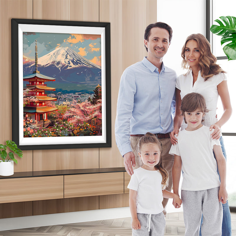 Berg Fuji, Japan Diamond Painting