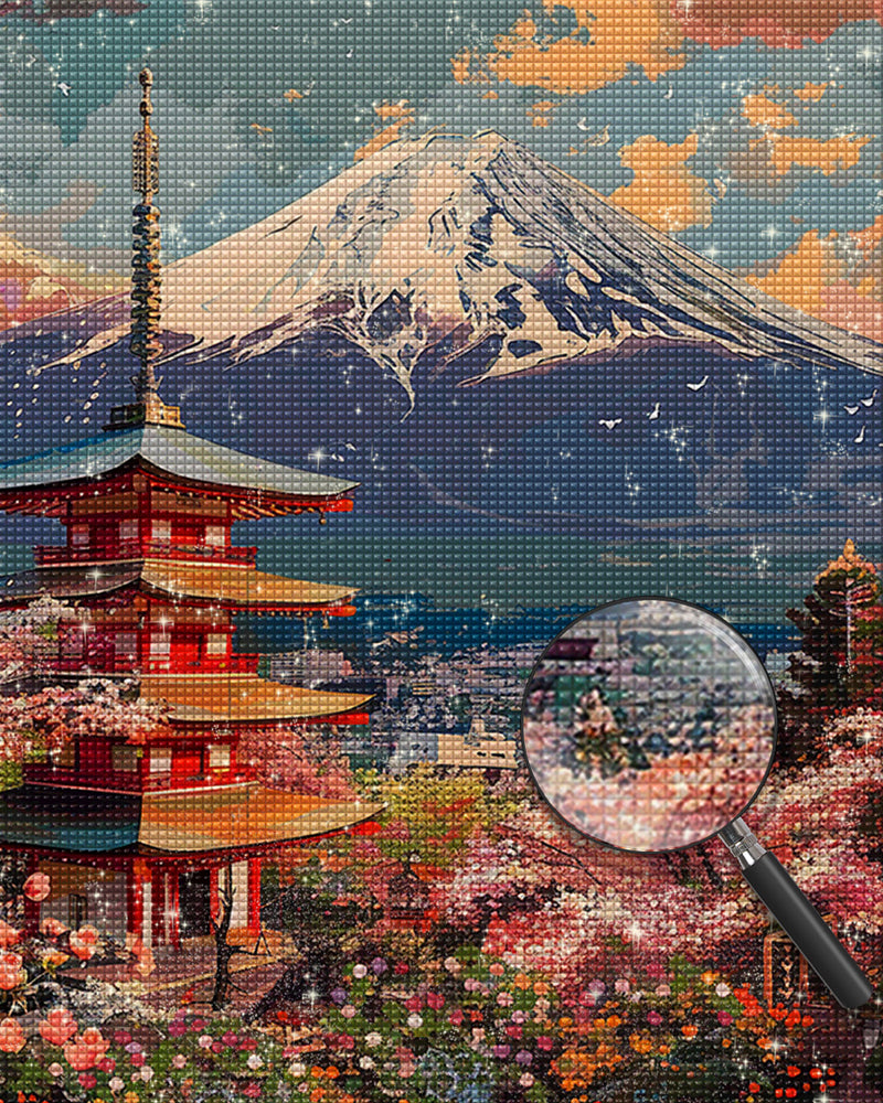 Berg Fuji, Japan Diamond Painting