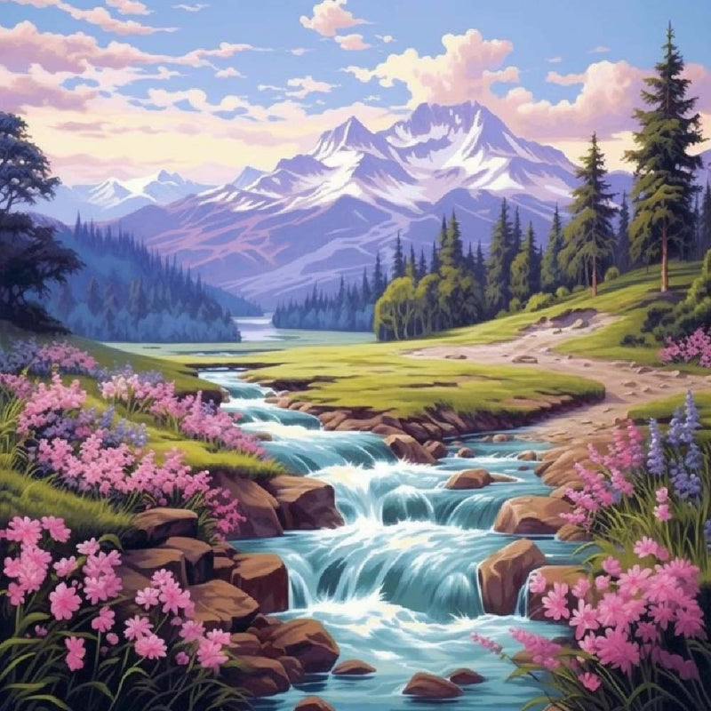 Bergbach Diamond Painting