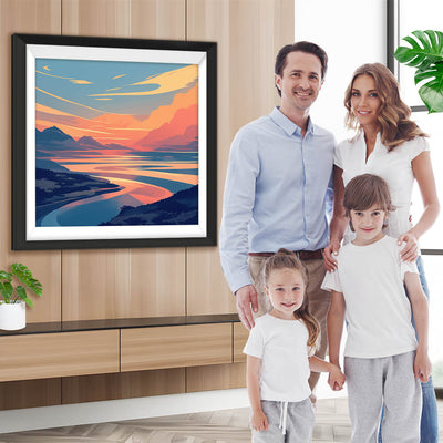 Bergsee Diamond Painting