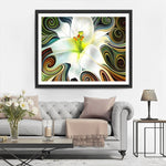 Besondere abstrakte Lilien Diamond Painting