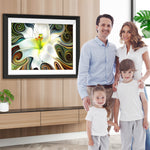 Besondere abstrakte Lilien Diamond Painting