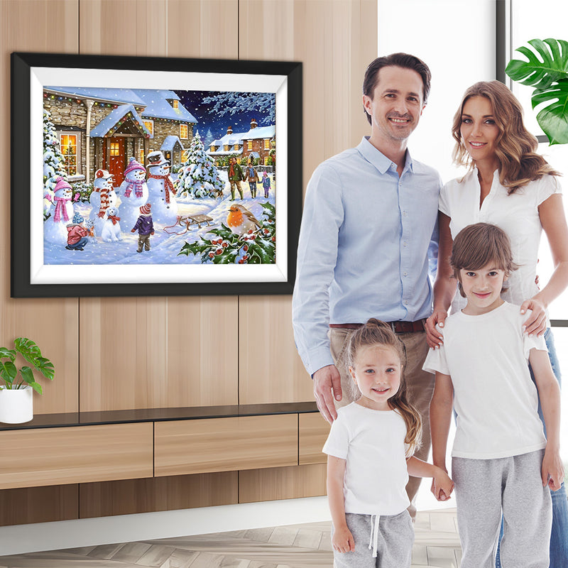 Besuch an Weihnachten Diamond Painting