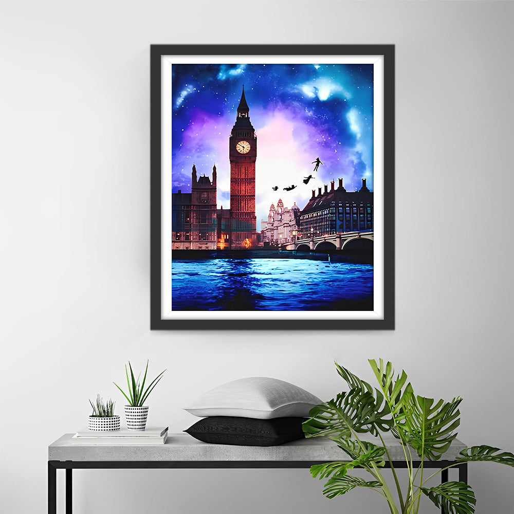 Big Ben in der Abenddämmerung Diamond Painting