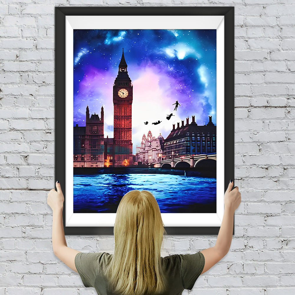 Big Ben in der Abenddämmerung Diamond Painting