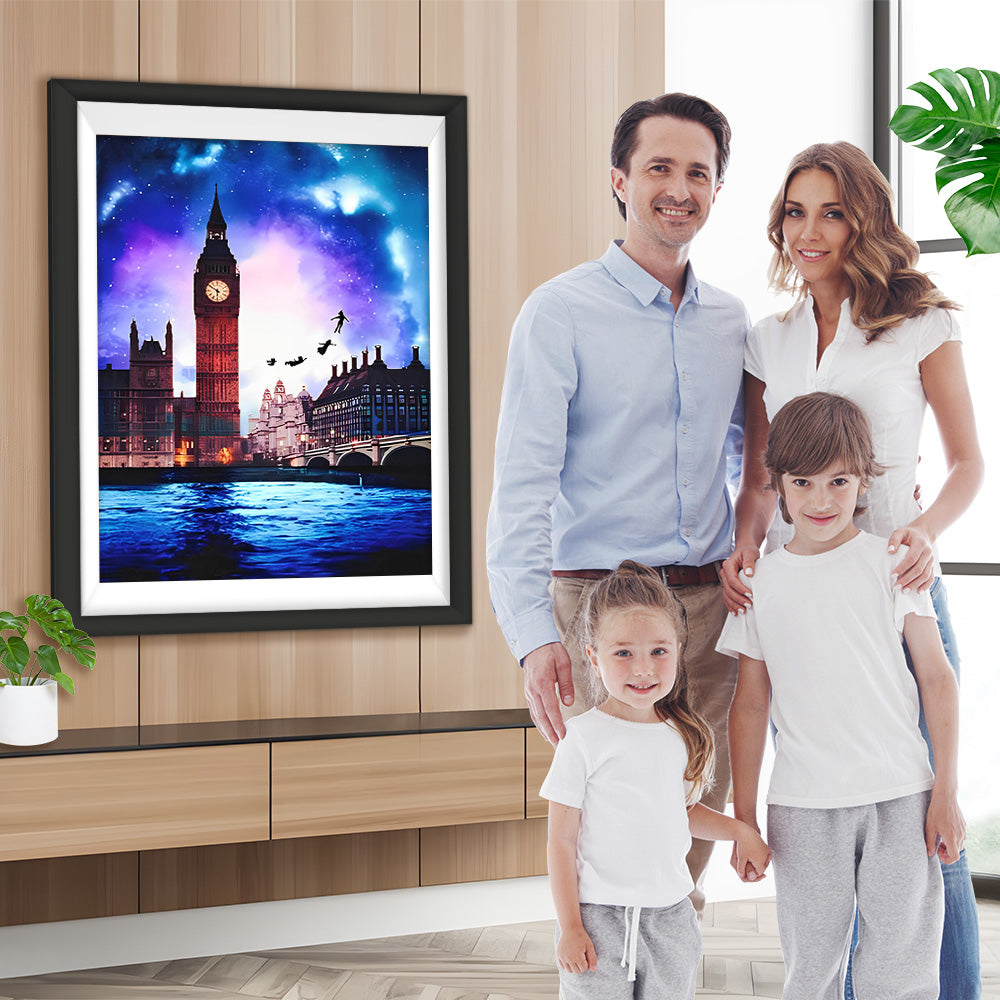 Big Ben in der Abenddämmerung Diamond Painting