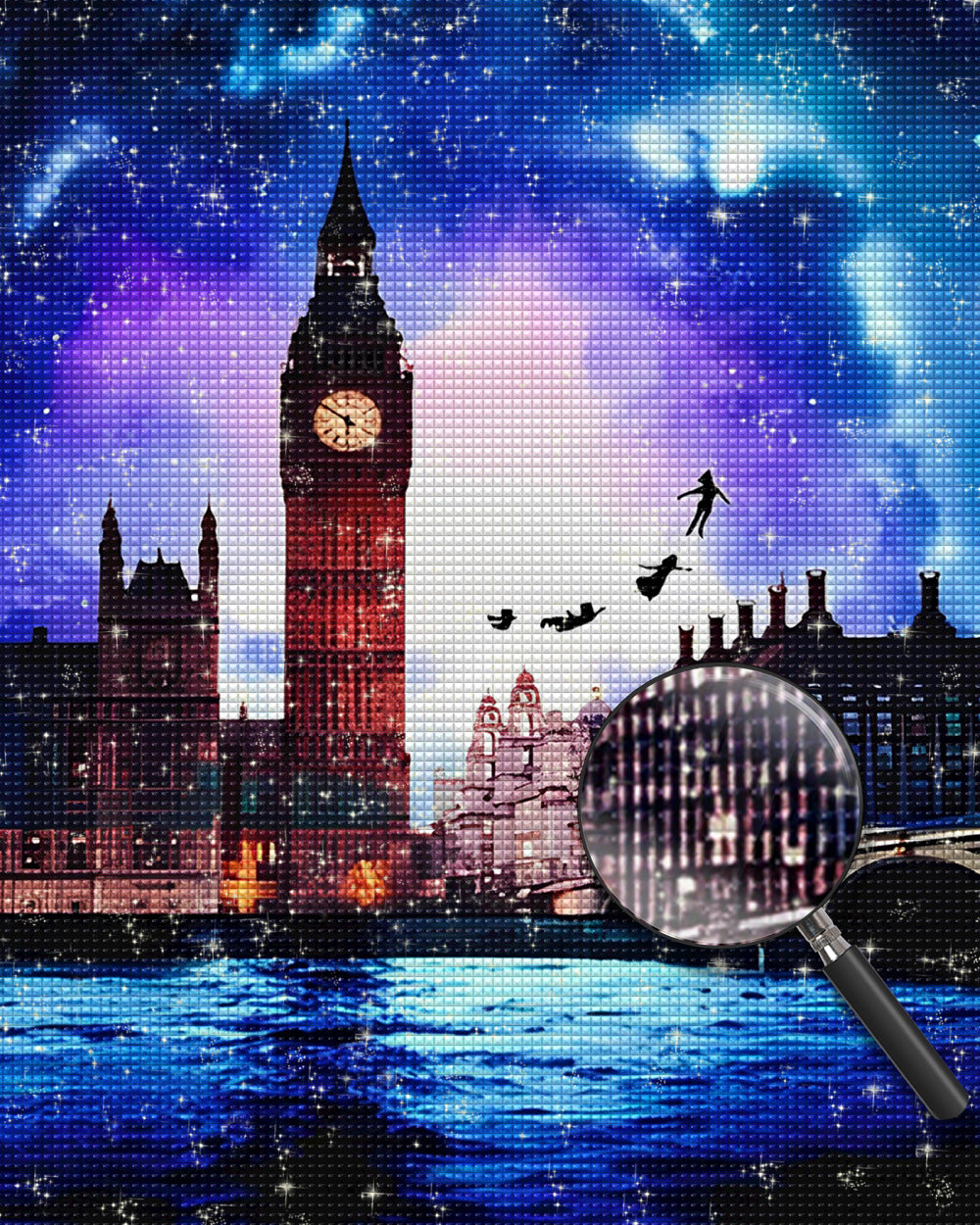 Big Ben in der Abenddämmerung Diamond Painting