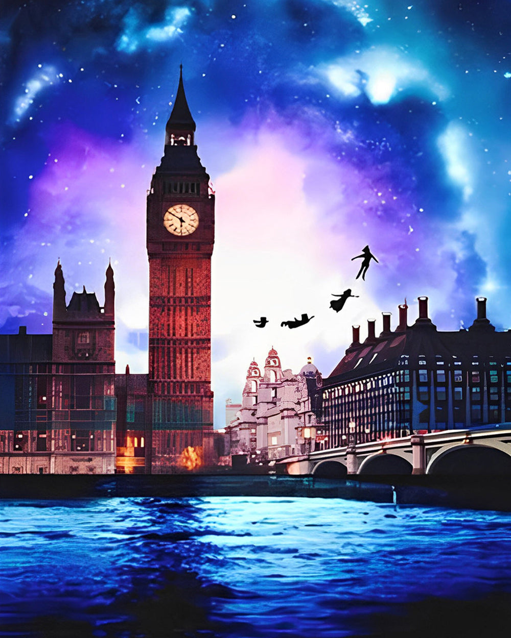 Big Ben in der Abenddämmerung Diamond Painting