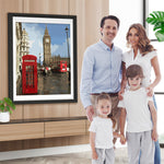 Big Ben und Rote Telefonzelle Diamond Painting