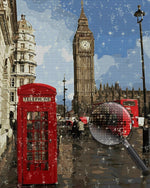 Big Ben und Rote Telefonzelle Diamond Painting