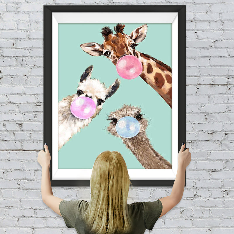 Blasende Giraffe Diamond Painting