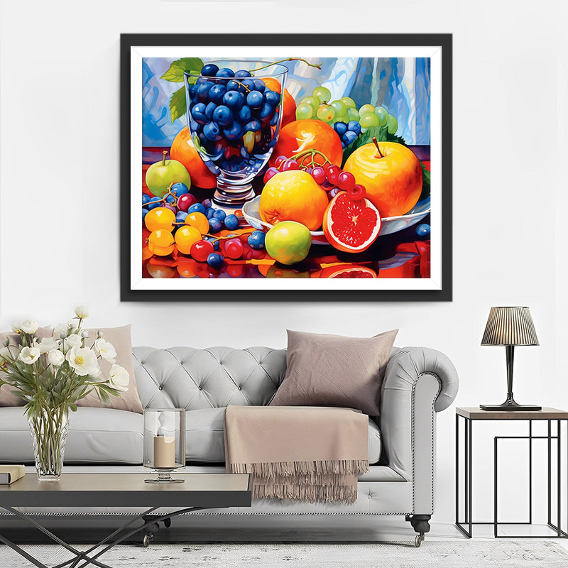Blaubeeren im Glas Diamond Painting