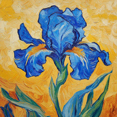 Blaue Iris Blume Diamond Painting