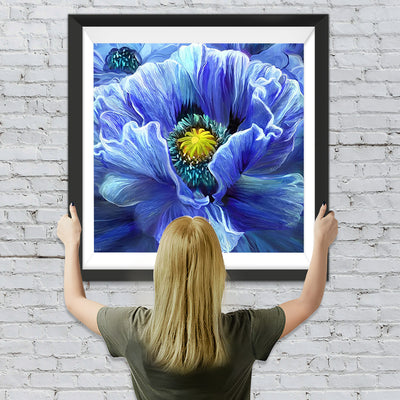 Blaue Mohnblumen Diamond Painting