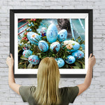 Blaue Ostereier Diamond Painting