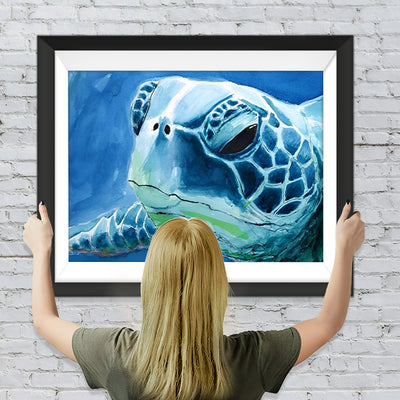 Blaue Schildkröte Diamond Painting