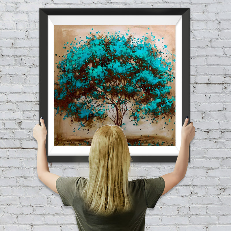 Blauer Baum Diamond Painting