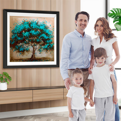 Blauer Baum Diamond Painting