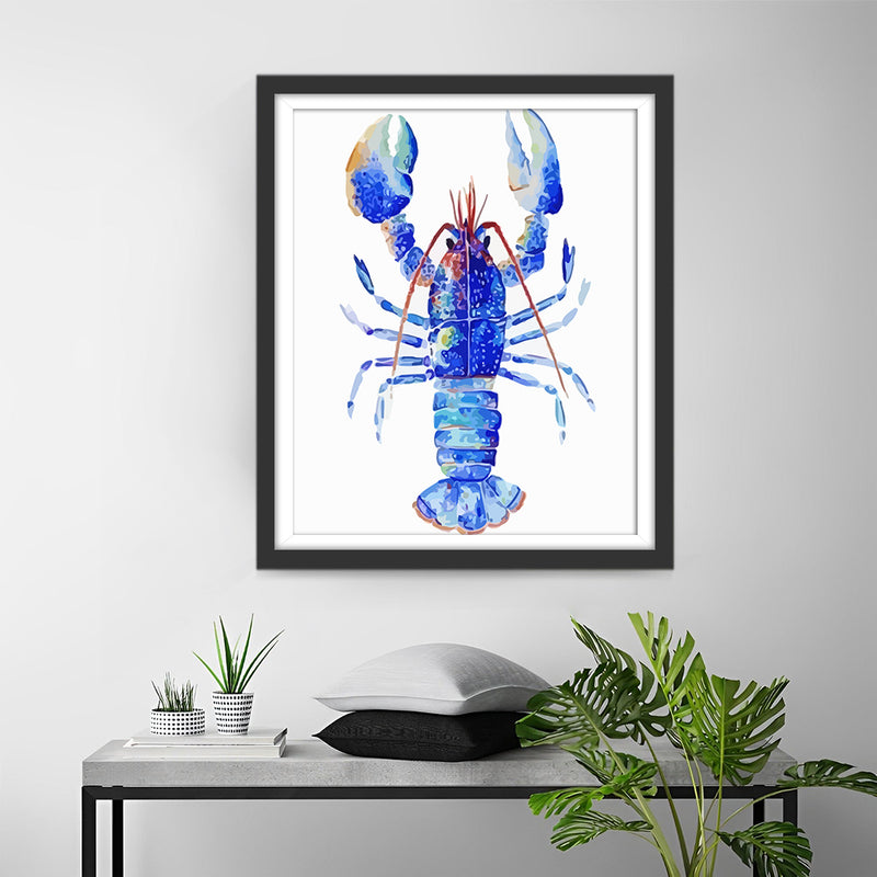 Blauer Hummer Diamond Painting