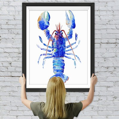 Blauer Hummer Diamond Painting