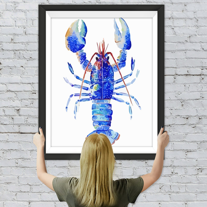 Blauer Hummer Diamond Painting