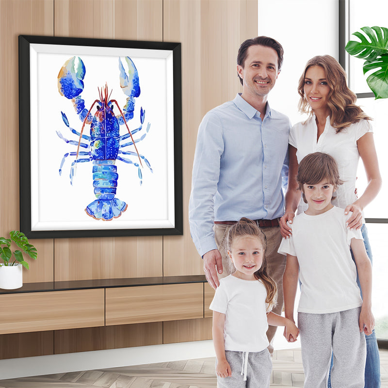 Blauer Hummer Diamond Painting