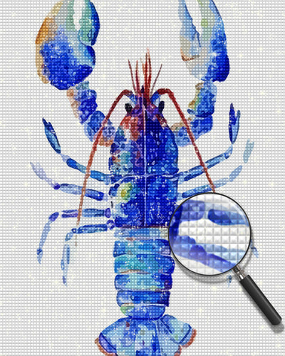 Blauer Hummer Diamond Painting