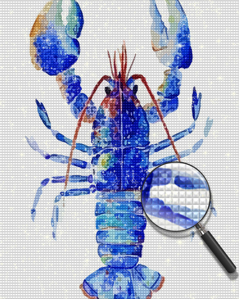 Blauer Hummer Diamond Painting