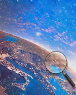 Blauer Planet Diamond Painting