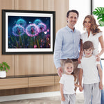 Blauer und violetter Löwenzahn Diamond Painting