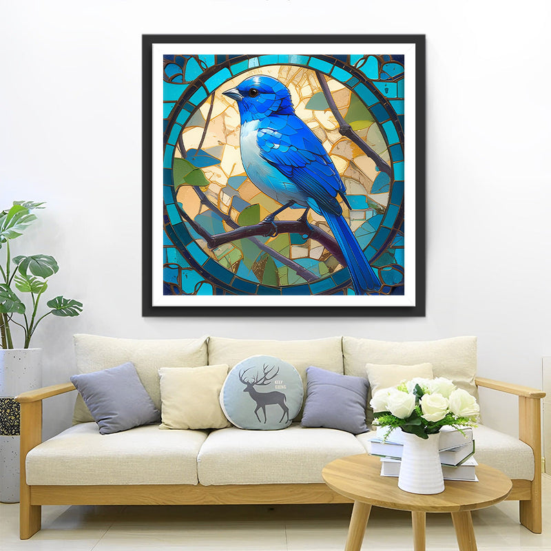 Blauer Vogel Diamond Painting