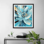 Blühende blaue Blume Diamond Painting